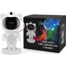 Petrix Galaxy Projeksiyon Astronot Lamba Rgb Nebula Gece Lambası Uzaktan Kumandalı Ay ve Yıldız Projeksiyon Cihazı