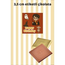 Sinek Kupası Tasarım Harry Poter Happy Birthday Etiketli Hediyelik Madlen Doğum Günü Çikolatası 20 Adet
