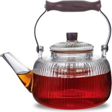 Empressco Şeffaf Cam Demlik, Kulplu, 1000ML, Pratik ve Şık Tasarım