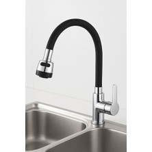 Empressco Esnek Spiral Siyah Lavabo Musluğu, Garantili ve Kullanışlı Tasarım