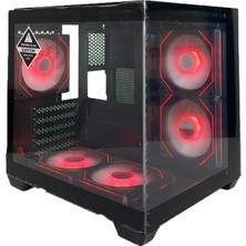 Zoko Tron Beyaz 5X12CM Argb Fanlı M.atx Gaming Akvaryum Kasa