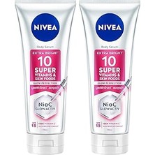 Uravas Store SPF15 SUPER10 Serum Etkili Aydınlatıcı ve Nemlendirici Vücut Losyonu 170ML, C Vitamini, Niasinamid