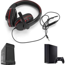 Uravas Store Mey Ithalat® Mikrofonlu Gamer Kulaklık  Kulaklığı Yüksek Ses Kaliteli Stereo Yumuşak Yastıklar