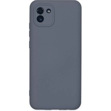 Uravas Store Samsung Galaxy A03 Kılıf Nano Içi Kadife Silikon - Gri