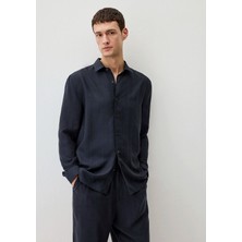 Mavi Lacivert (TENCEL™) Liyosel Gömlek 0211622-83884