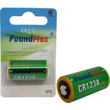 PoundMax CR123A 3 V DL123A / EL123A / CR123A / CR17345 CR123 Lityum-Iyon Pili