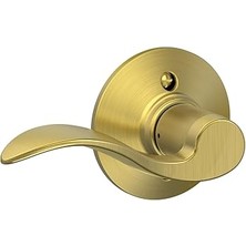 Uravas Store Vurgu Kolu Dönmeyen Kilit Saten Pirinç - Solak - F170 Acc 608 Lh