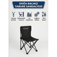 Kamptek Kamp Teknolojisi Kamptek Doğa ve Balıkçı Sandalyesi - Yer Kaplamaz Mini Boy Tabure