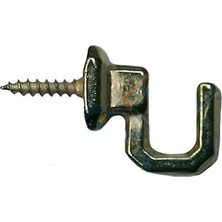 Raftan Topla Vidalı Kanca, Askı Küçük - 15X18MM, Sarı - 100 Adet