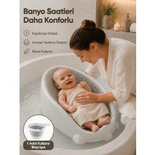 Kaya Group Soft Bebek Yıkama Küveti İçin Bebek Destek Aparatı Katlanır Maşrapa 2 li Konfor Seti