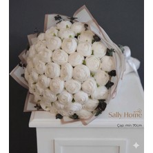 Sally Home Beyaz Şakayık Ihtişamı Gelin Buketi-Kız Isteme- Sevgiliye Hediye