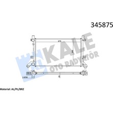 Kale Mixdepo Motor Su Radyatörü [ Volkswagen LT35 2.5 Anj R 1996- Brazing ]