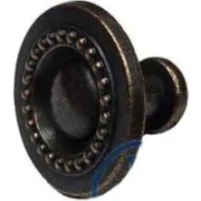 Dekoratif Zamak Düğme - 23X23MM, Eskitme, 1 Adet