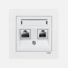 Viko Karre 55 Beyaz Etiketli D Numeris CAT5E+CAT3