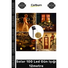 Carlburn #solar Bahçe Dekorasyon Dış Mekan Su Geçirmez MZ66 100 LED Aydınlatma Solar LED Gün Işığı 12M
