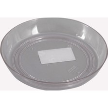 Serinova Üçsan Orkide Saksı Tabağı Şeffaf-Beyaz 1,5 Lt