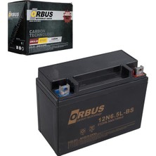 Aydogan's Orbus 12N6.5L-BS 12V 6.5A Motosiklet Aküsü (139 x 66 x 100 Mm) (2.05KG)