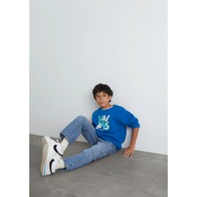Mavi MVJNS Bisiklet Yaka Mavi Sweatshirt 6S10157-82491