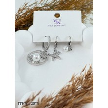Küpe Metal Işıltılı Stil