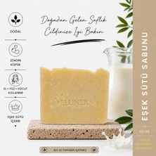 VELUNERA Eşek Sütü Bakım Sabunu | Normal ve Kuru Ciltler İçin | 110 gr