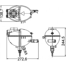 Mahle Mixdepo Radyator Yedek Su Deposu Mercedes W204 S204 C218 W212 C207