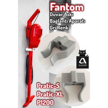 Fantom Dik Süpürge Pratic-S Pratic Xl P1200 Askı Aparatı Duvar Tutucu Askı Aparatı 3D Baskı