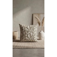 Kissen ''petra'' Premium Jakarlı Buklet Dekoratif Kırlent Kılıfı 30X50 43X43 50X50 Çağla Yeşili Vevizon