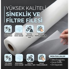 Novabis 150 x 320 cm Filtreli Sineklik - Toz, Polen ve Haşere Önleyici - Pencere / Kapı - Sivri Sinek - Kara Fatma  - Üvez