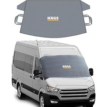 Uravas Store Haegs Buz ve Kar Önleyici Araç Ön Cam Örtüsü Brandası | Ağır Hizmet Tipi 600D Oxford Kumaş | Arabal