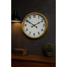 Modamizo 60 cm Eskitme Metal Standart Duvar Saati