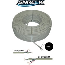 Snrelk 2+1 Güvenlik Kamera Kablosu Iç-Dış Mekan Cctv Kablo