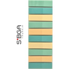 Sibga Tasarım Şeffaf Renkli Postit Post-It Post It. Kitap Ayracı Ayraç Postit Sticker Not Kağıdı 200 Yaprak