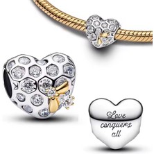 Lovecharm S925 Petek Arısı Bridgerton Charm