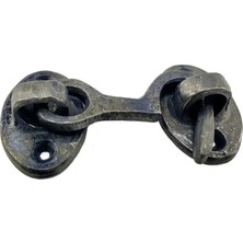 Antika Tarz Dekoratif Pirinç Çengeli - 5cm, Oksit