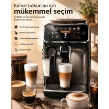 Philips  Lattego Tam Otomatik Kahve Makinesi Silentbrew Sessiz Teknoloji & Renkli Ekran 12 Çeşit (Sıcak & Soğuk) ve Çekirdek Kahve