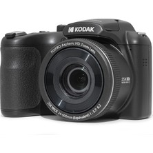 Kodak Pıxpro AZ255-BK 16MP Dijital Makinesi 25X Optik mm Geniş Açı 1080P Full Hd Video 3 Inç LCD ()