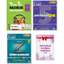 Tonguç Akademi 4\'ten 5\'e Hazırlık Kitabı 5. Sınıf Tüm Dersler Zoru Bankası + Paragrafon