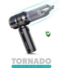 Tornado 100W Şarjlı Kablosuz Araç Içi Süpürge