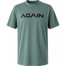 Trender Again Baskı Modal Octavian Yeşil Erkek T-Shirt 226-30