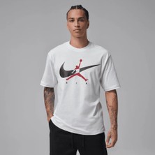 Nike Jordan Brooklyn Jumpman Crew Erkek Beyaz Tişört