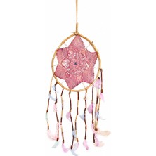 Es Dekor 25 cm Dream Catcher Yıldız Pembe 1ADET