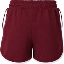 Trender Modal Biyeli Bordo Kız Çocuk Şort 26YDT1000076