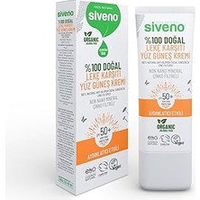 Uravas Store SIVENO%100 Doğal Yüz Güneş Kremi Leke Karşıtı Aydınlatıcı Mineral Filtre Uva Uvb Spf 50+ 30 ml