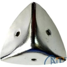 Dekoratif, Kutu, Sandık Köşesi - 45X28 Mm, Büyük, Nikel, 100 Adet