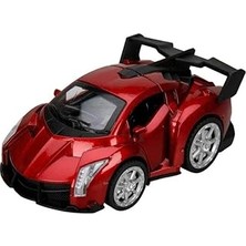 Uravas Store Maxx Wheels Sesli ve Işıklı Model Arabalar 11,5 Cm. - Kiremit Rengi