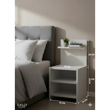 Sally Home - Loft Raf Düzenekli Komodin-Tayat Yanı