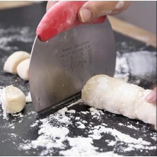Lizbon Center Paslanmaz Çelik Hamur Kesme ve Şekillendirme Spatulası
