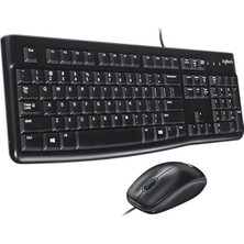 Uravas Store Logitech MK120 USB Q Siyah Kablolu Klavye + Mouse Set