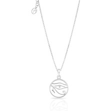 Oya Silver Ra 'nın Gözü Gümüş Kolye 2.3x1.3cm [OYOT401]