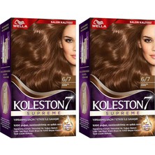 Wella Saç Boyası 6/7 Çikolata X2' Set